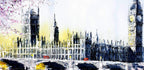 Westminster Bridge - Original - SOLD by artist Simon Wright - Wyecliffe Galleries