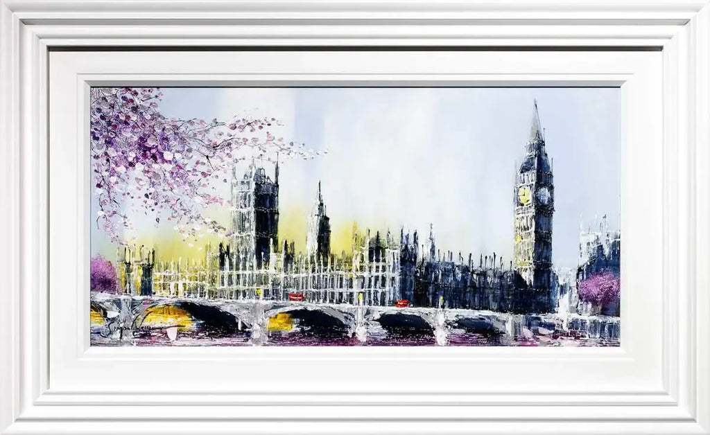 Westminster Bridge - Original - SOLD by artist Simon Wright - Wyecliffe Galleries