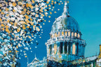 Winter At St Paul's - Original - SOLD by artist Simon Wright - Wyecliffe Galleries