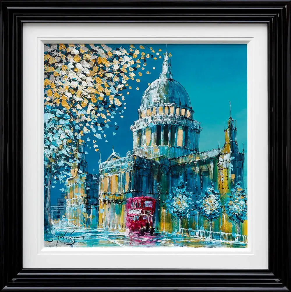Winter At St Paul's - Original - SOLD by artist Simon Wright - Wyecliffe Galleries
