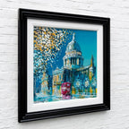 Winter At St Paul's - Original - SOLD by artist Simon Wright - Wyecliffe Galleries