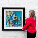 Winter At St Paul's - Original - SOLD by artist Simon Wright - Wyecliffe Galleries