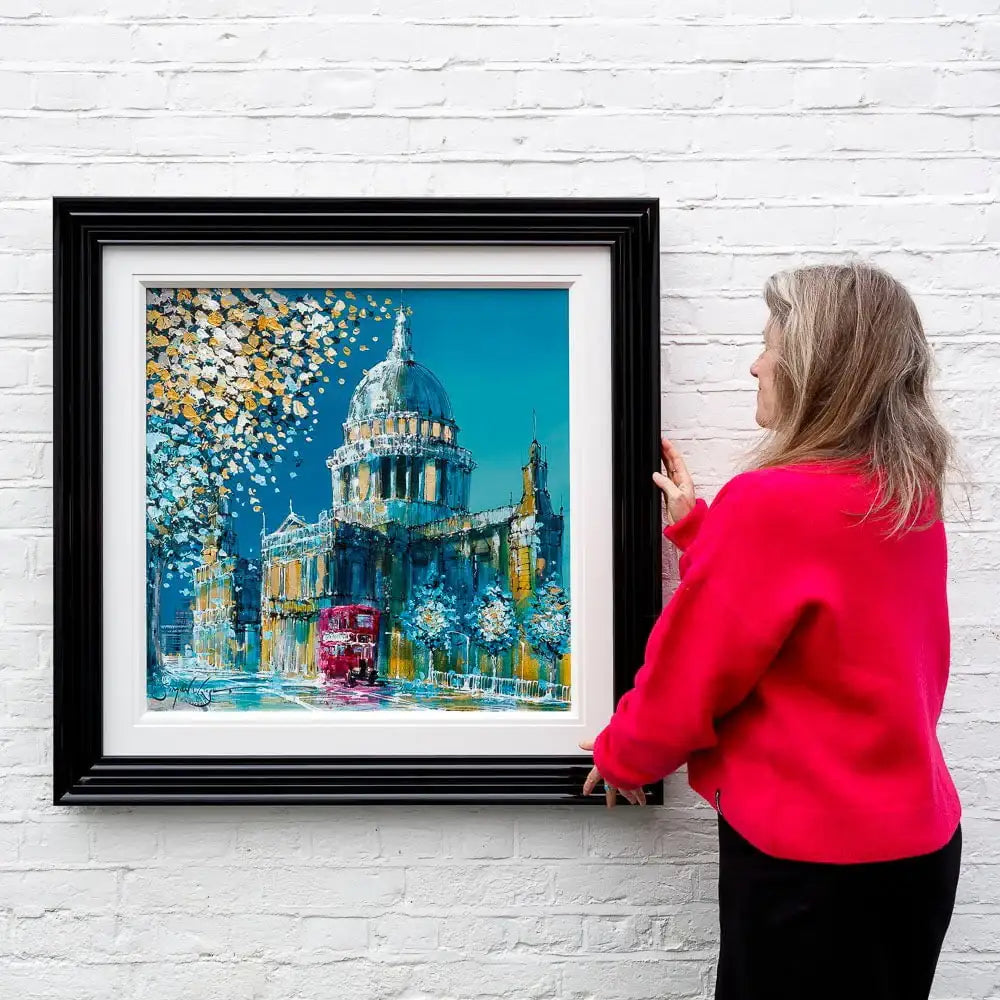 Winter At St Paul's - Original - SOLD by artist Simon Wright - Wyecliffe Galleries