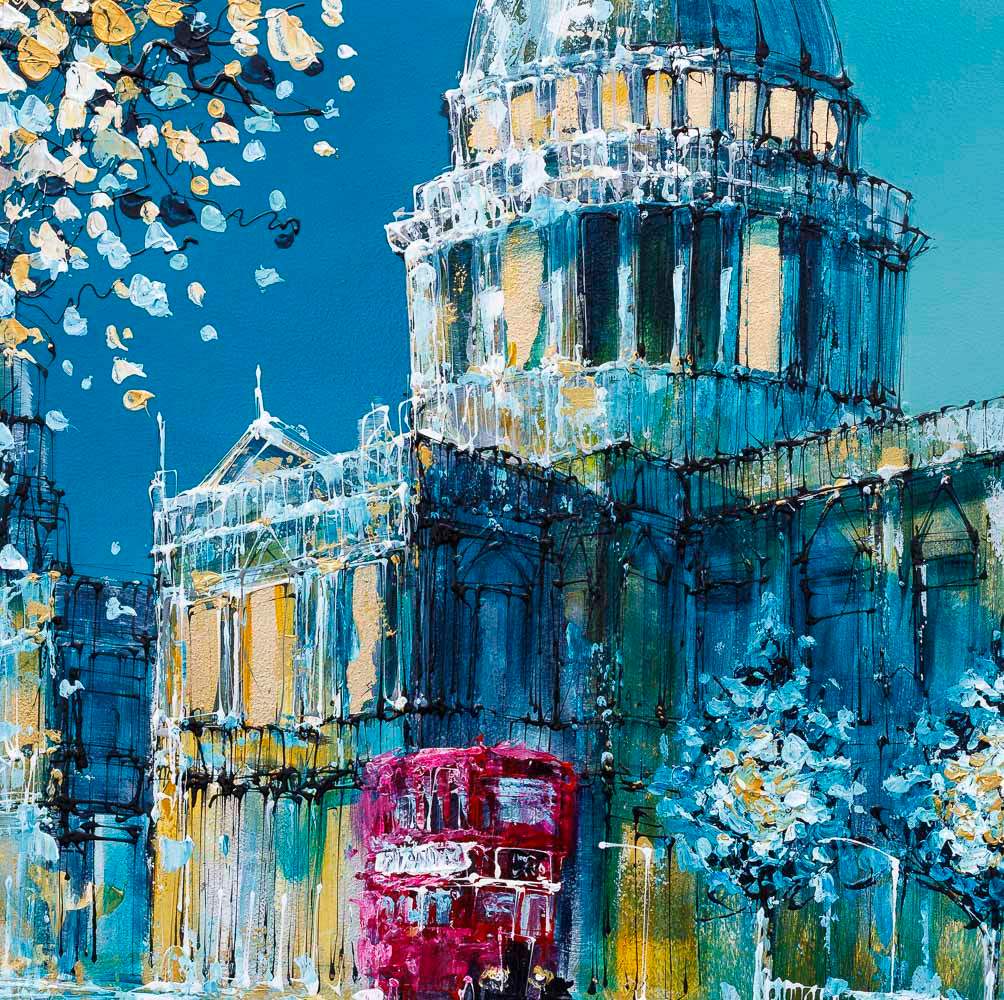 Winter At St Paul's - Original - SOLD by artist Simon Wright - Wyecliffe Galleries