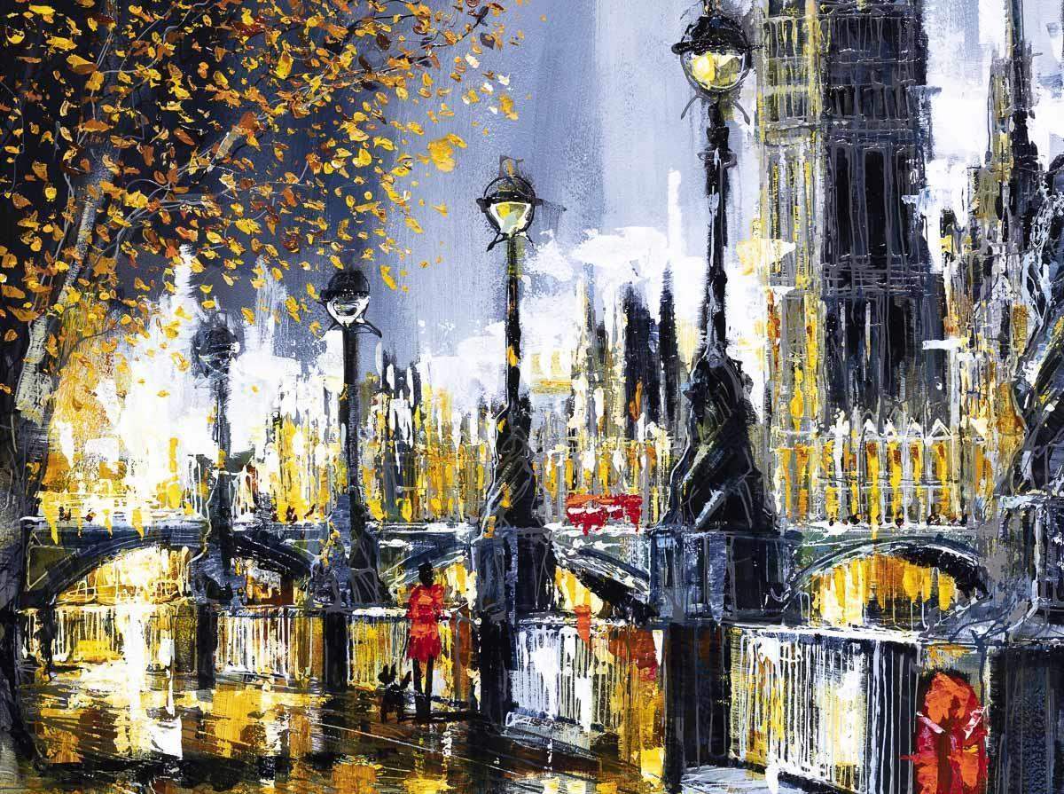 Wonders of London - Original - SOLD by artist Simon Wright - Wyecliffe Galleries