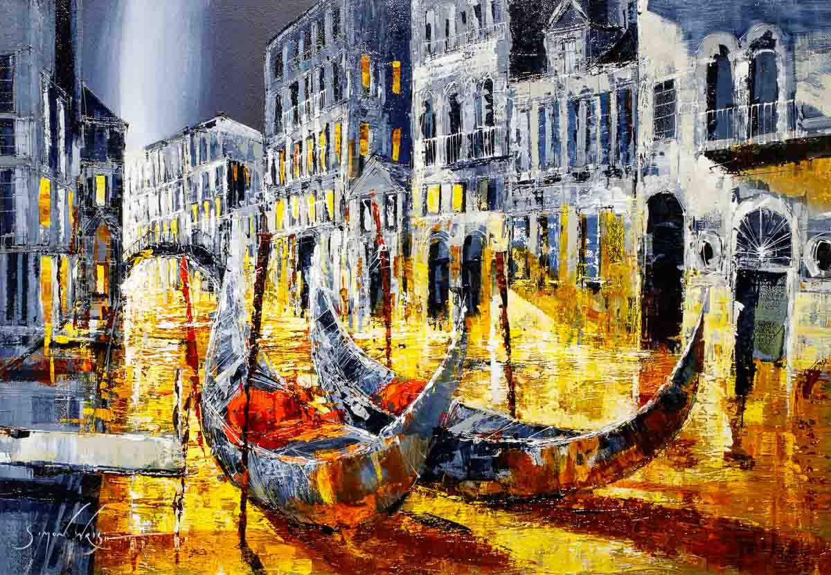 Your Gondola Awaits - Original by artist Simon Wright - Wyecliffe Galleries
