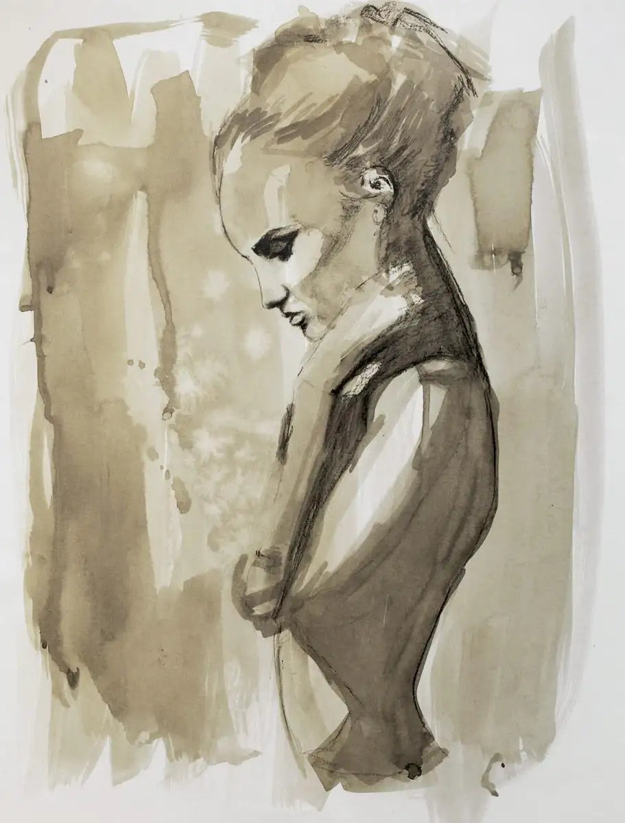 In Thought - Original by artist Sophie Oliver - Wyecliffe Galleries