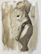 In Thought - Original by artist Sophie Oliver - Wyecliffe Galleries