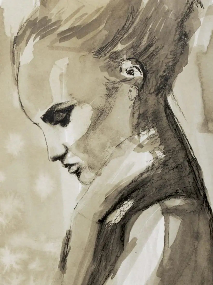 In Thought - Original by artist Sophie Oliver - Wyecliffe Galleries