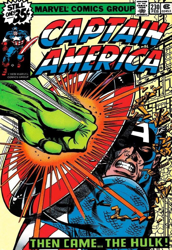 Captain America #230 - Then Came…The Hulk! Stan Lee
