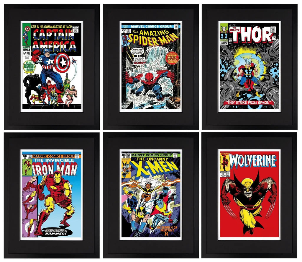 Marvel Superheroes 2015 - Set of 6 Editions - RARE SOLD by artist Stan Lee - Wyecliffe Galleries