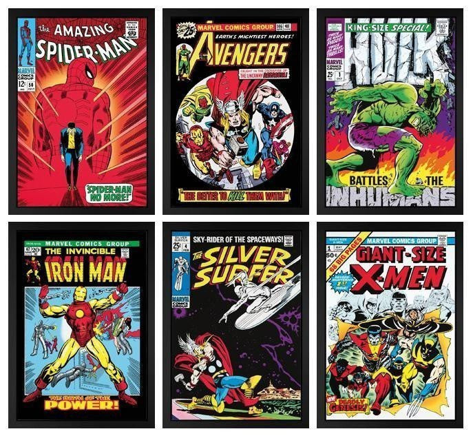 Marvel Superheroes - International Set of 6 Editions - SOLD Stan Lee Marvel Superheroes - International Set of 6 Editions - SOLD