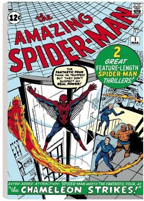 The Amazing Spider-Man #1 - Spider-Man Meets The Fantastic Four - SOLD OUT Stan Lee The Amazing Spider-Man #1 - Spider-Man Meets The Fantastic Four - SOLD OUT