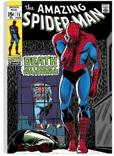The Amazing Spider-Man #75 - Death Without Warning! - SOLD OUT by artist Stan Lee - Wyecliffe Galleries
