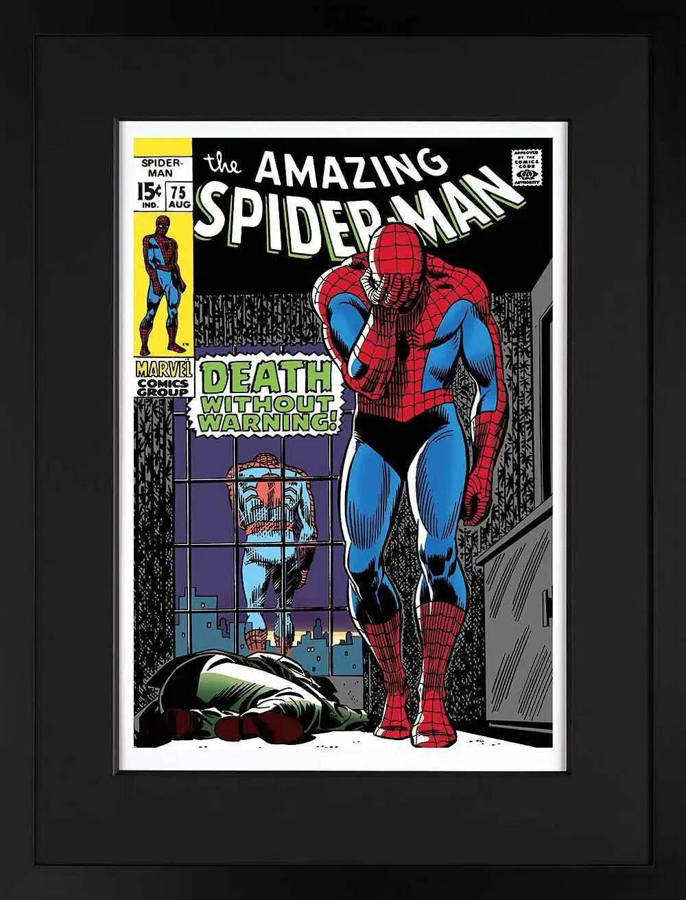 The Amazing Spider-Man #75 - Death Without Warning! - SOLD OUT by artist Stan Lee - Wyecliffe Galleries