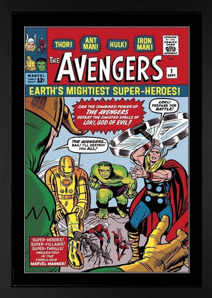 The Avengers #1 - Earth’s Mightiest Superheroes! - SOLD OUT Stan Lee Canvas Framed