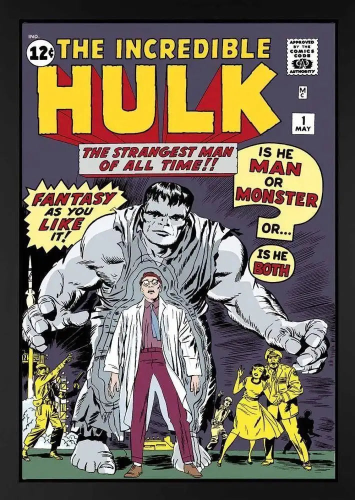 The Incredible Hulk #1 - The Strangest Man of All Time! Edition - SOLD by artist Stan Lee - Wyecliffe Galleries