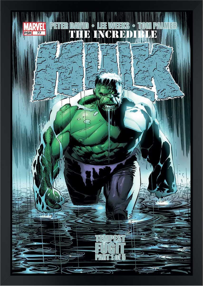The Incredible Hulk #77 - Tempest Fugit Stan Lee Official Marvel Black Tray Frame