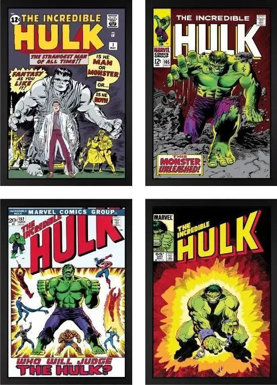 The Incredible Hulk Set of Four - Editions SOLD by artist Stan Lee - Wyecliffe Galleries