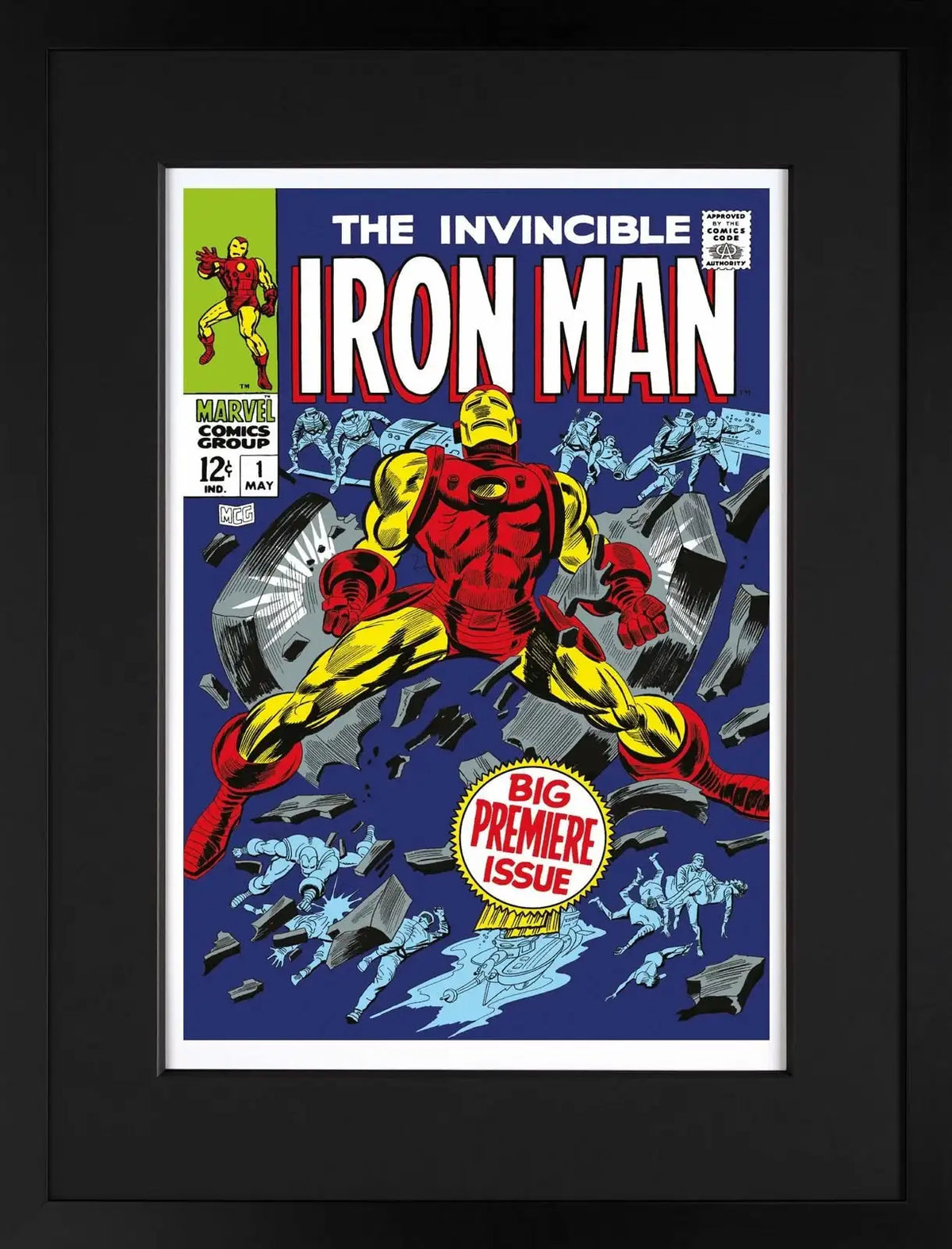 The Invincible Iron Man #1 - Big Premiere Issue - SOLD by artist Stan Lee - Wyecliffe Galleries