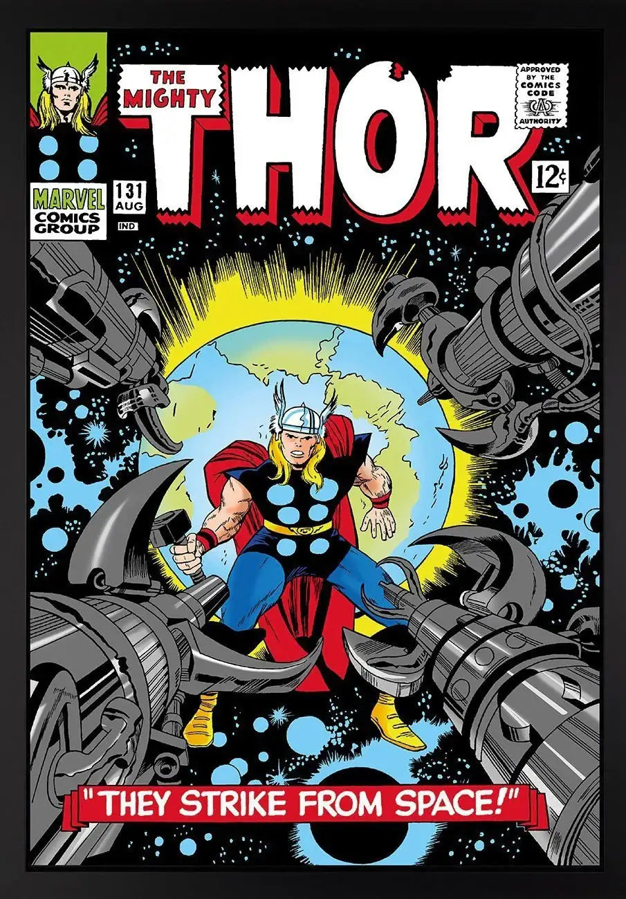 The Mighty Thor #131 - They Strike From Space! - SOLD by artist Stan Lee - Wyecliffe Galleries