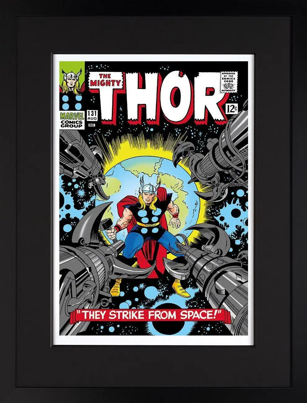 The Mighty Thor #131 - They Strike From Space! - SOLD by artist Stan Lee - Wyecliffe Galleries