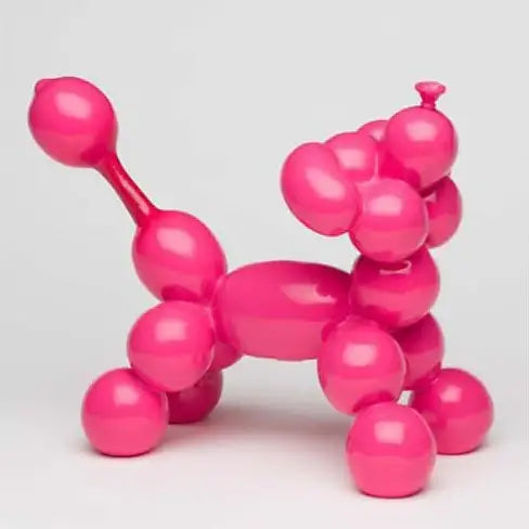 Hot Dog (Pink) - Limited Edition Sculpture - SOLD OUT by artist Steve Lovatt - Wyecliffe Galleries