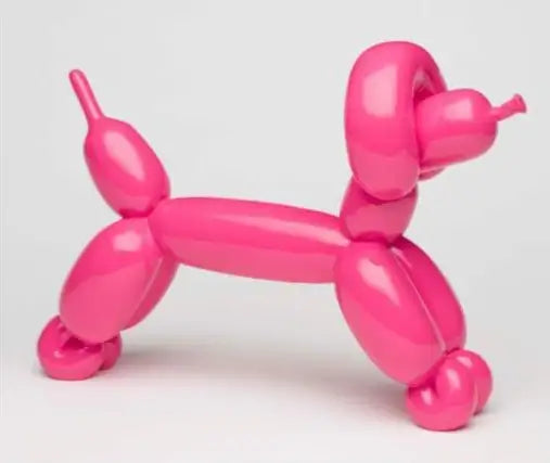Long Dog (Pink) - Limited Edition Sculpture - SOLD OUT by artist Steve Lovatt - Wyecliffe Galleries