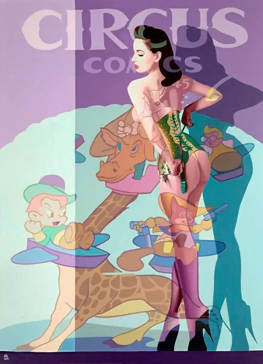 All the Fun of the Circus - Mirror Mirror - SOLD OUT by artist Stuart McAlpine Miller - Wyecliffe Galleries