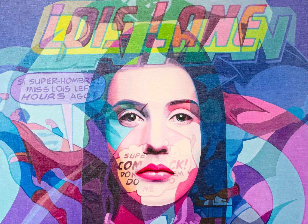 Comic Faced Chick - Unspoken Word Edition by artist Stuart McAlpine Miller - Wyecliffe Galleries