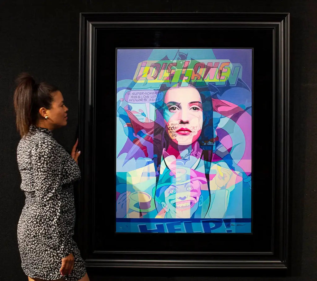 Comic Faced Chick - Unspoken Word Edition by artist Stuart McAlpine Miller - Wyecliffe Galleries