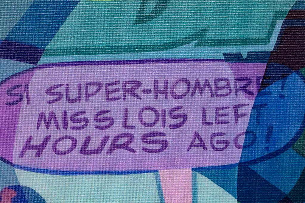 Comic Faced Chick - Unspoken Word Edition by artist Stuart McAlpine Miller - Wyecliffe Galleries