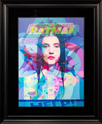 Comic Faced Chick - Unspoken Word Edition by artist Stuart McAlpine Miller - Wyecliffe Galleries