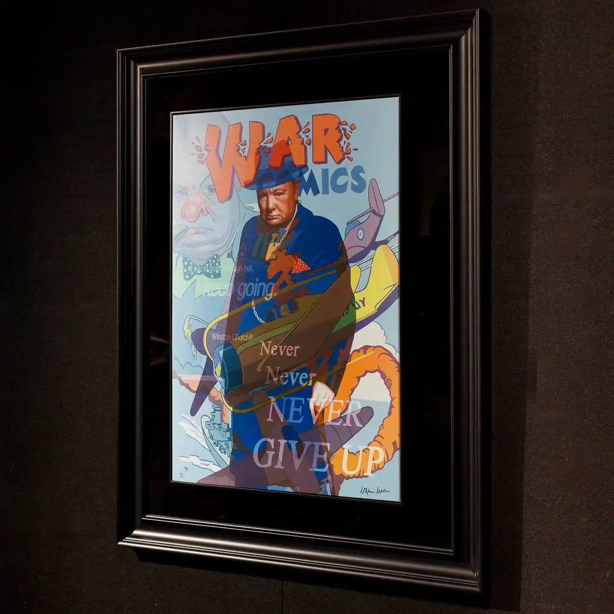 Never Give Up - Mirror Mirror - Edition by artist Stuart McAlpine Miller - Wyecliffe Galleries