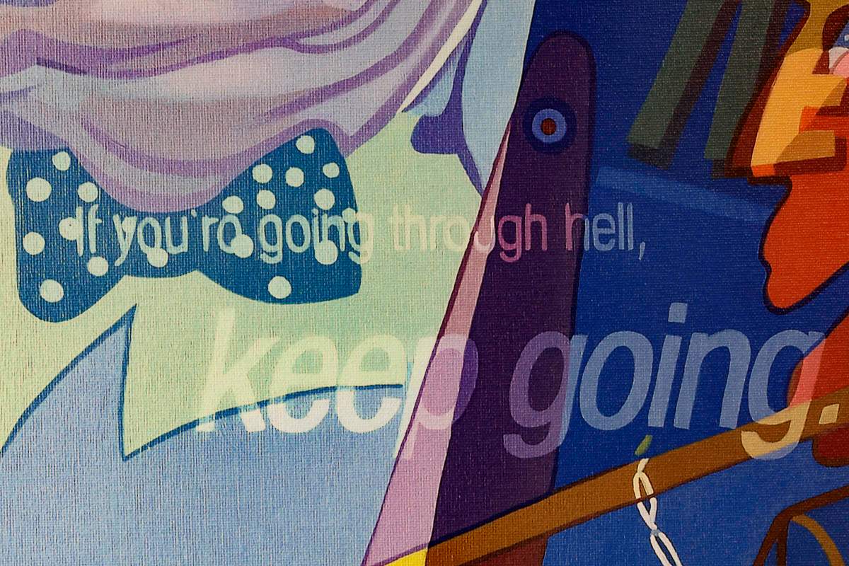 Never Give Up - Mirror Mirror - Edition by artist Stuart McAlpine Miller - Wyecliffe Galleries