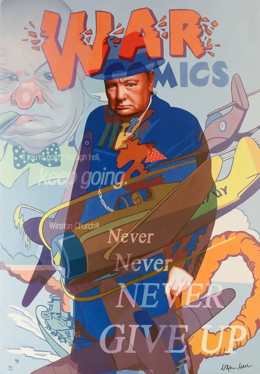 Never Give Up - Mirror Mirror - Edition by artist Stuart McAlpine Miller - Wyecliffe Galleries