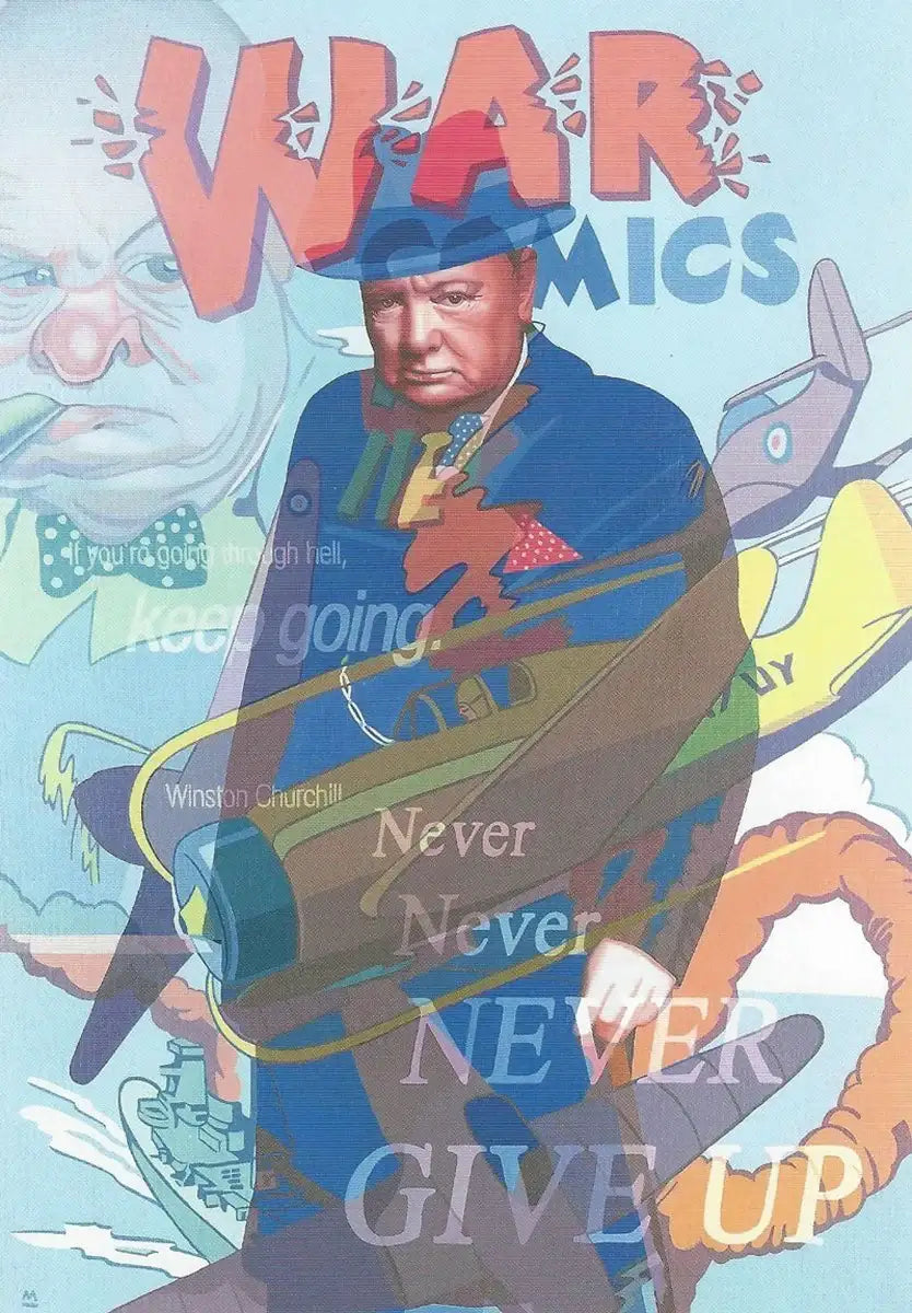 Never Give Up - Paper - SOLD OUT by artist Stuart McAlpine Miller - Wyecliffe Galleries