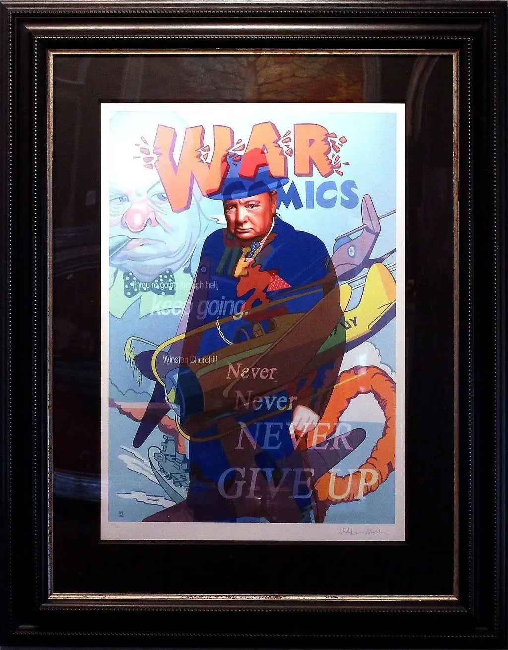 Never Give Up - Paper - SOLD OUT by artist Stuart McAlpine Miller - Wyecliffe Galleries