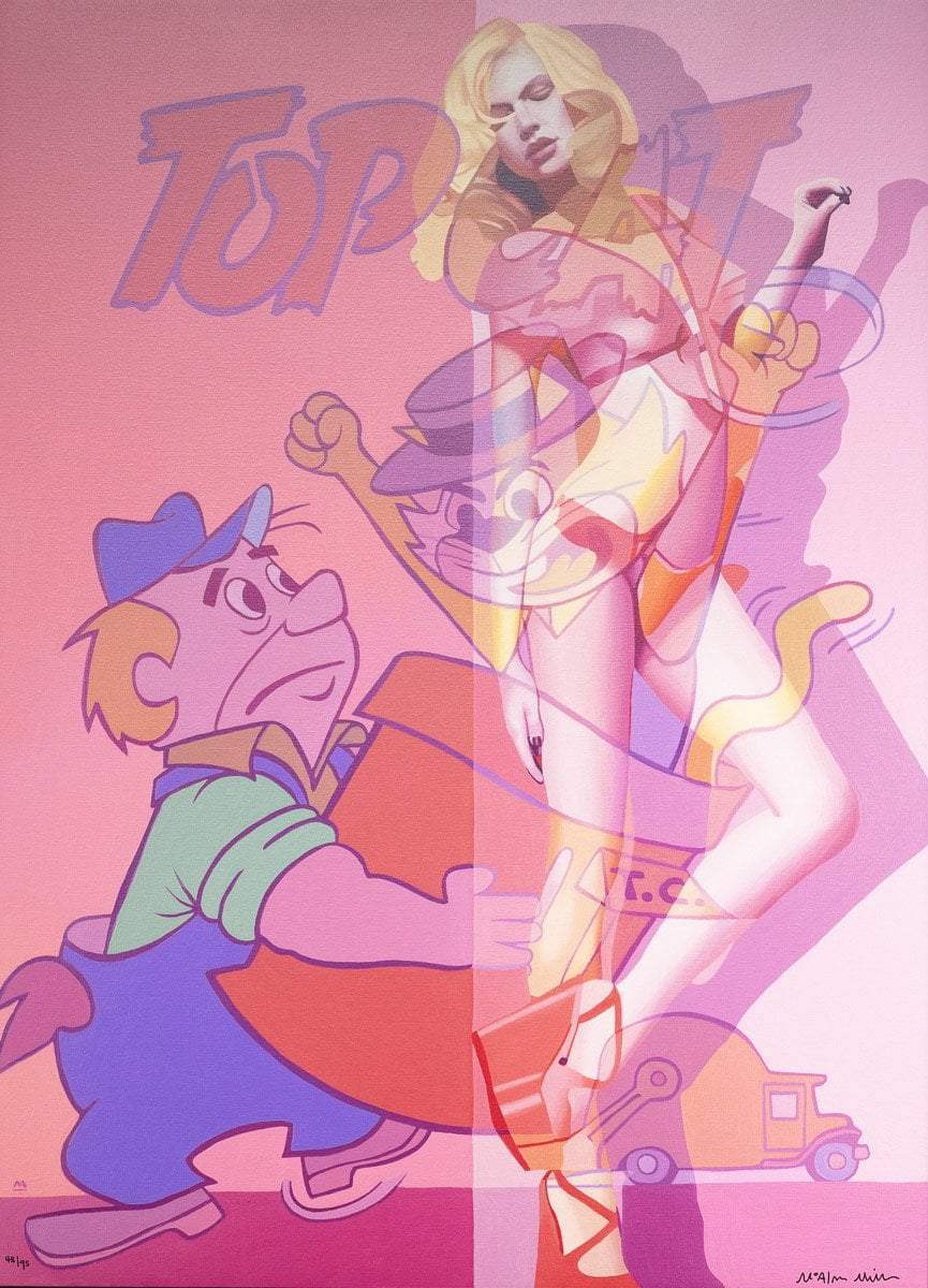 Taking the Trash Out - Edition - SOLD OUT by artist Stuart McAlpine Miller - Wyecliffe Galleries