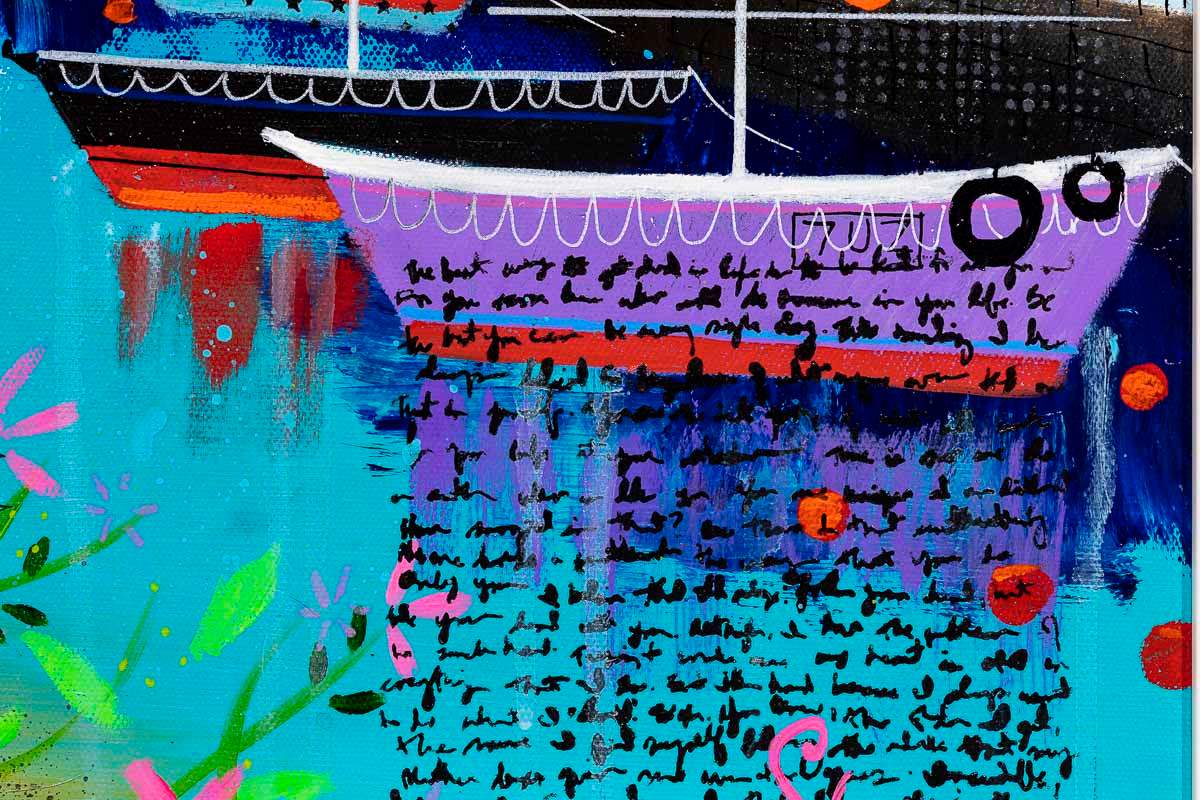 Be My Lifeboat - Original by artist Sue Elswick - Wyecliffe Galleries