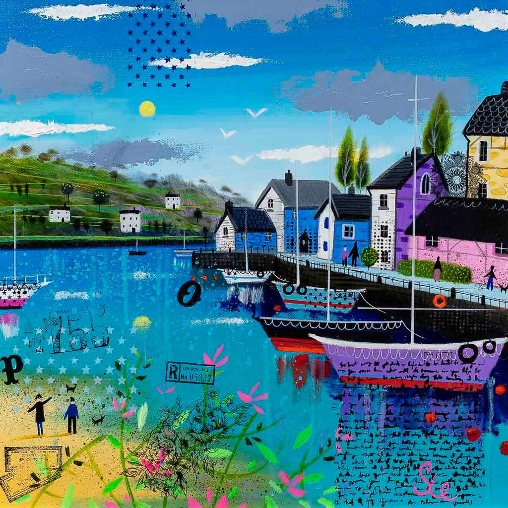 Be My Lifeboat - Original by artist Sue Elswick - Wyecliffe Galleries