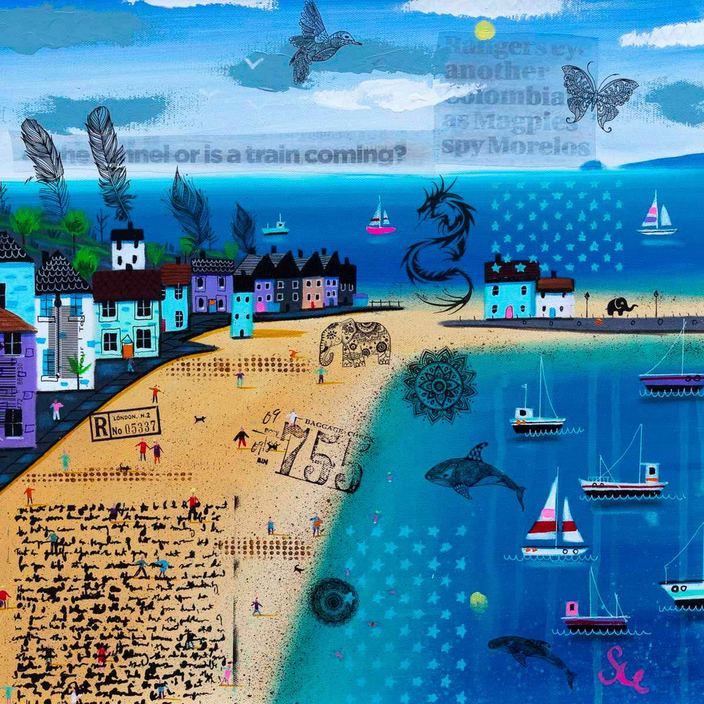 Coastal Beauty - Original - SOLD by artist Sue Elswick - Wyecliffe Galleries