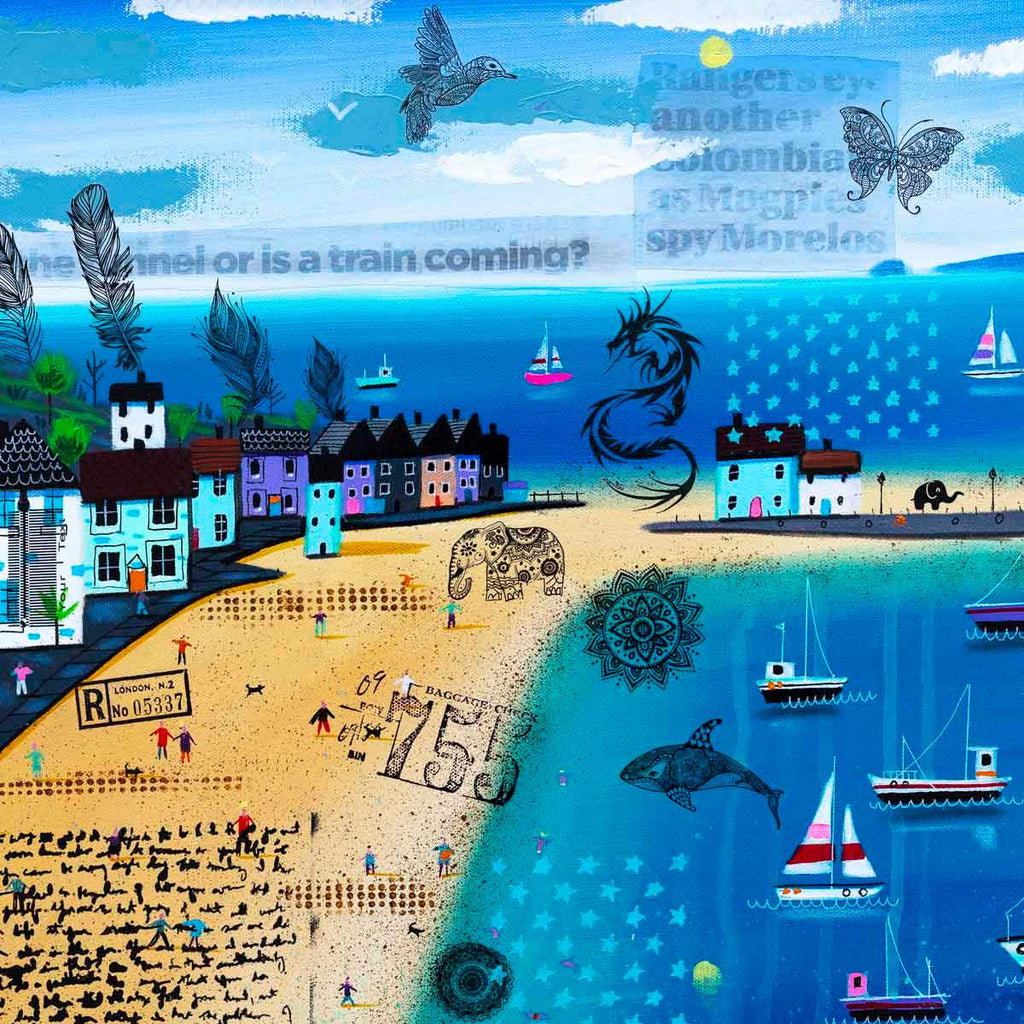 Coastal Beauty - Original - SOLD by artist Sue Elswick - Wyecliffe Galleries