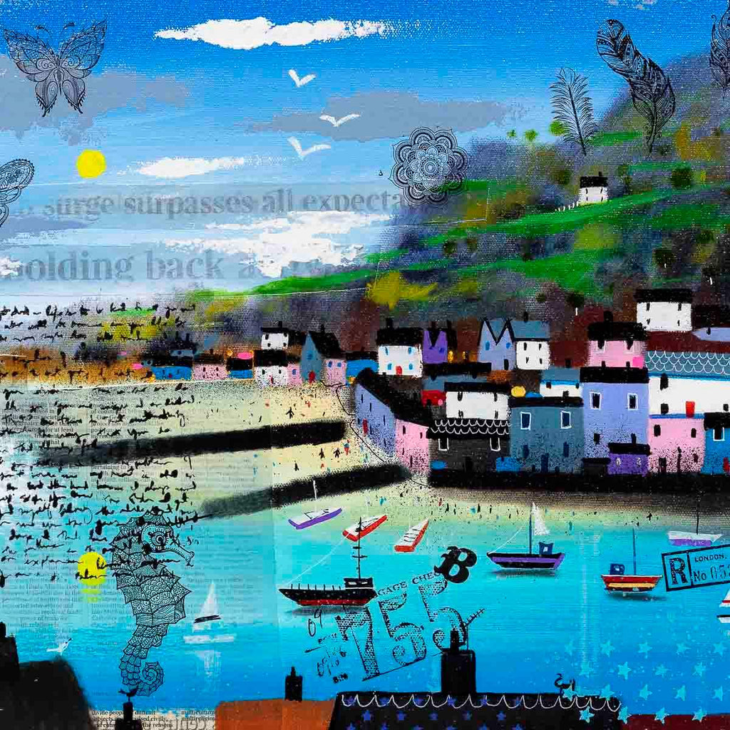 Coastal Daydreaming - Original - SOLD by artist Sue Elswick - Wyecliffe Galleries