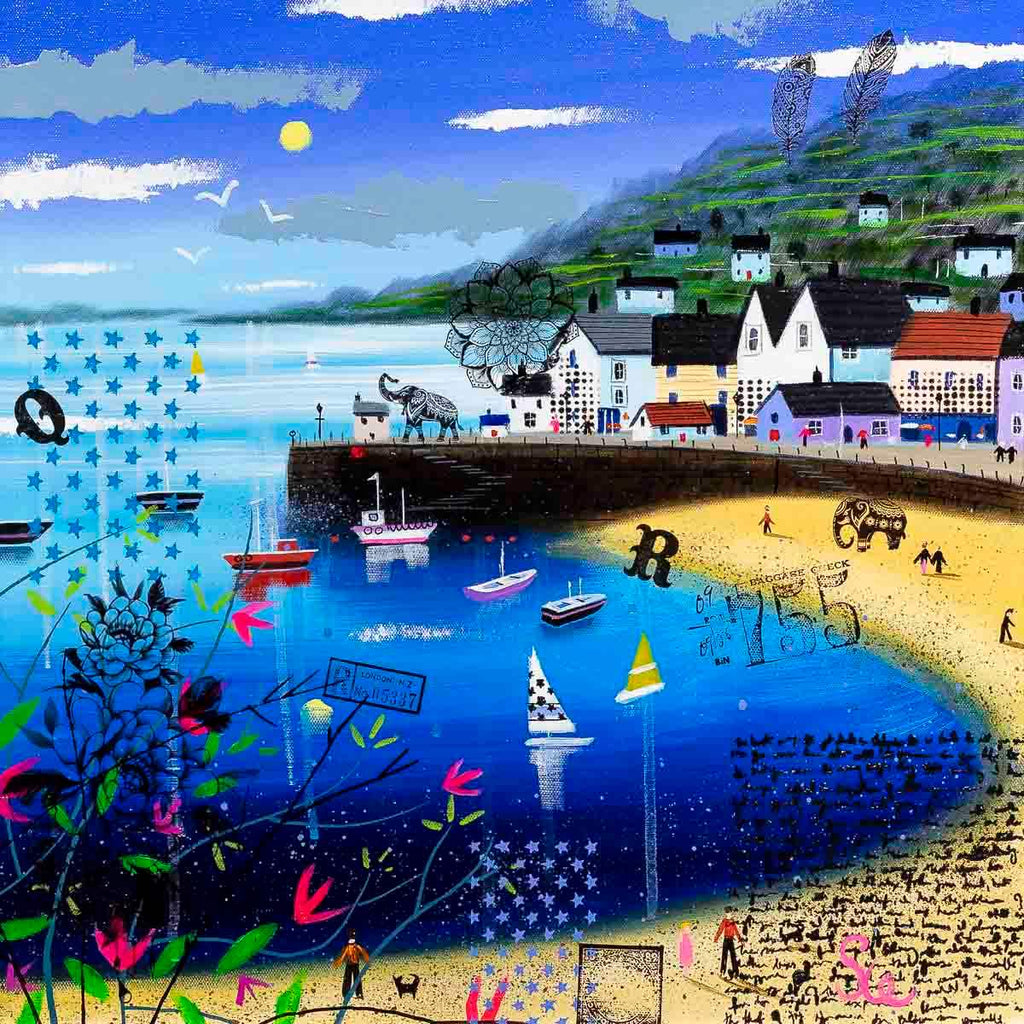 Collage of Memories - Original by artist Sue Elswick - Wyecliffe Galleries