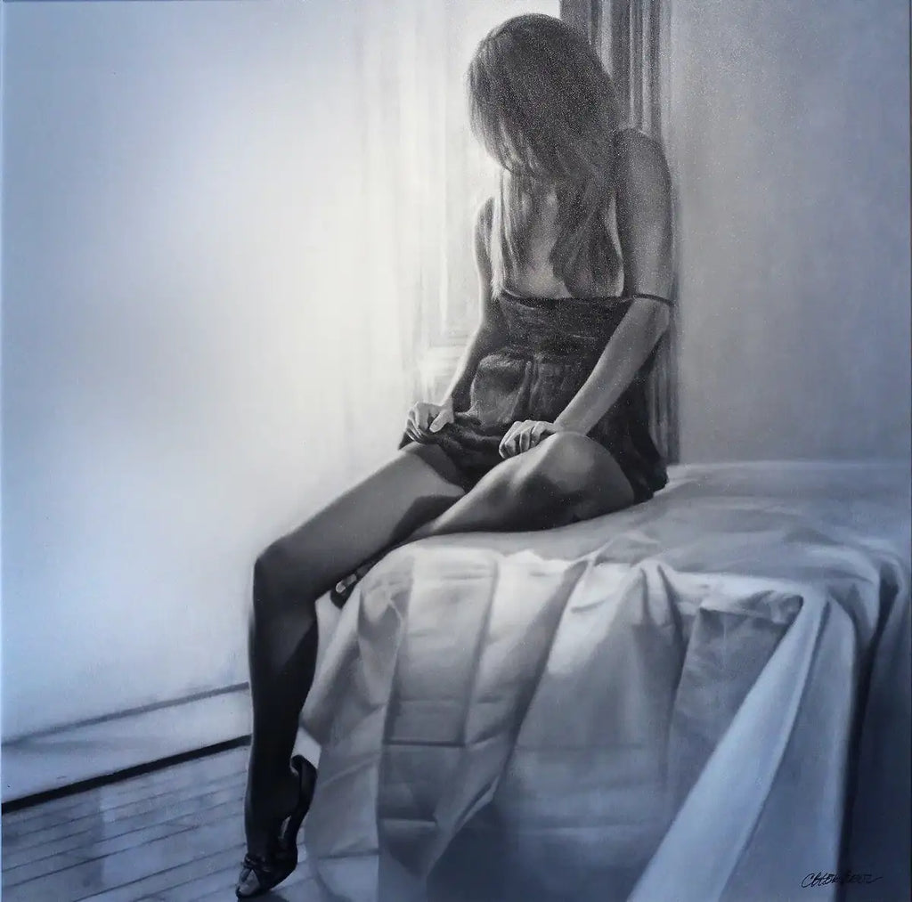 New Dress- SOLD by artist Talantbek Chekirov - Wyecliffe Galleries