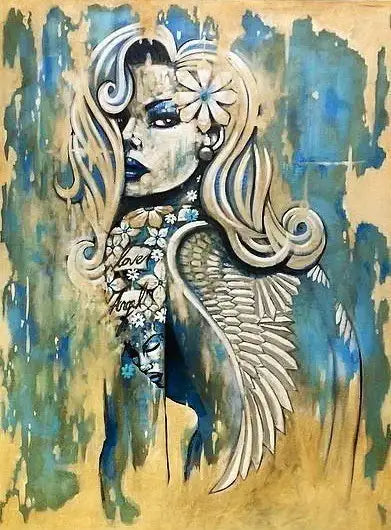 Love Angel - SOLD by artist Terry Bradley - Wyecliffe Galleries