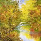 Autumn Reflections I - Original - SOLD by artist Terry Evans - Wyecliffe Galleries