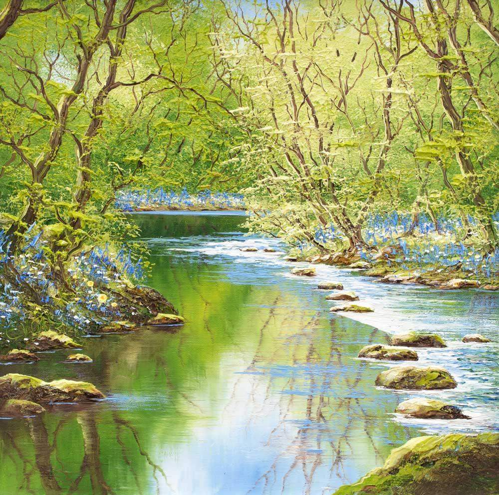 Forest Brook - Original - SOLD by artist Terry Evans - Wyecliffe Galleries
