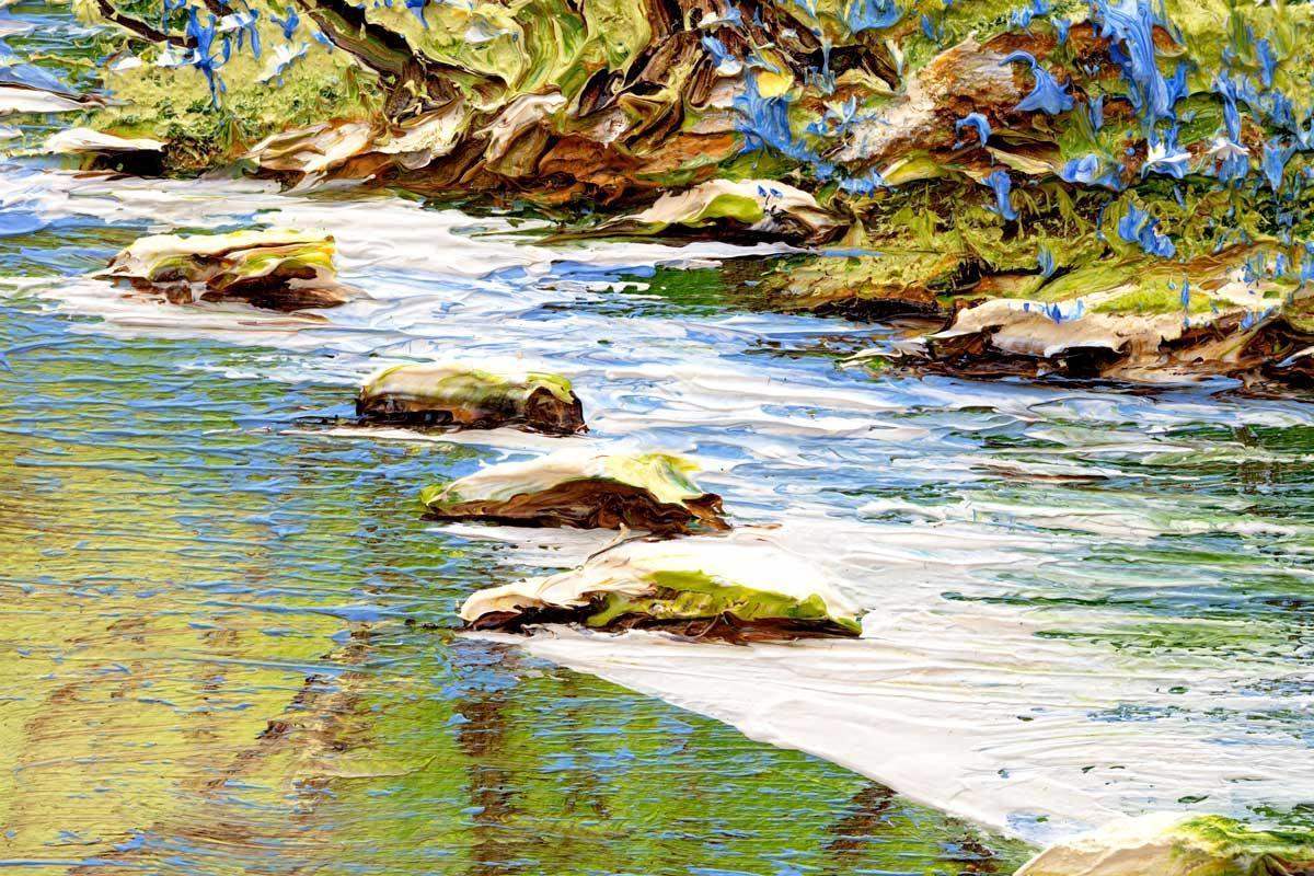 Forest Brook - Original - SOLD by artist Terry Evans - Wyecliffe Galleries